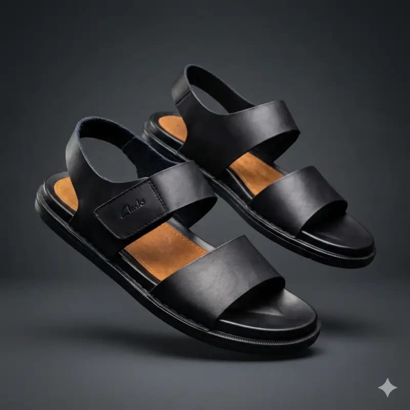 Quality Sandals Generic Clarks Men's Summer Slides Rubber Sole New Sandals and Slippers Men's Sandals Adult Beach Open Shoes Non-slip Open-toe Sandals