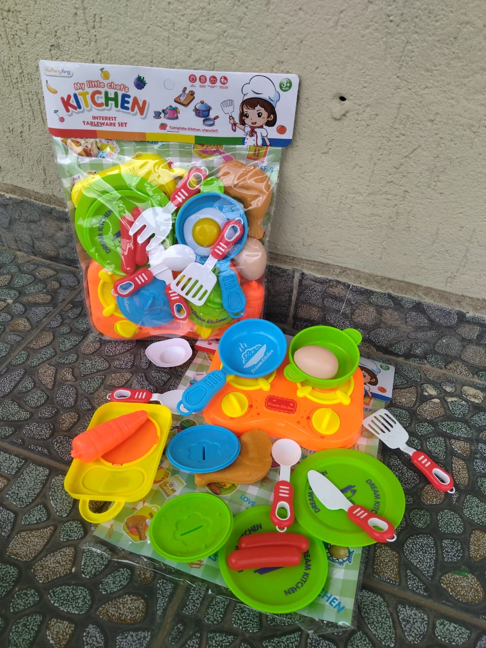 🔔 ALERT OFFER 🔔 - A 1 pc Little Chef Kitchen Playset Kids Cooking Toy Set with Utensils Role Play Educational Fun Toy for Children Boys Girls