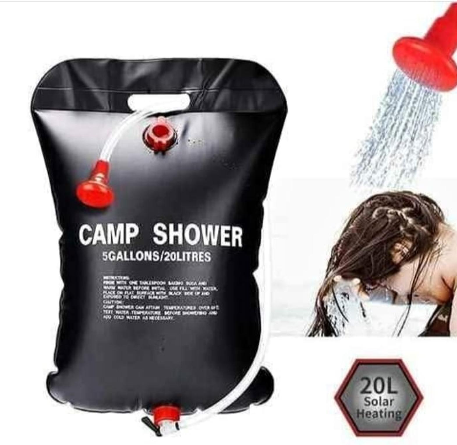 ⚡ FLASH OFFER ⚡ - A 1 pc CAMPING/OUTDOOR SHOWER BAG 20L cappacity and self heating at affordable price and of very high quality
