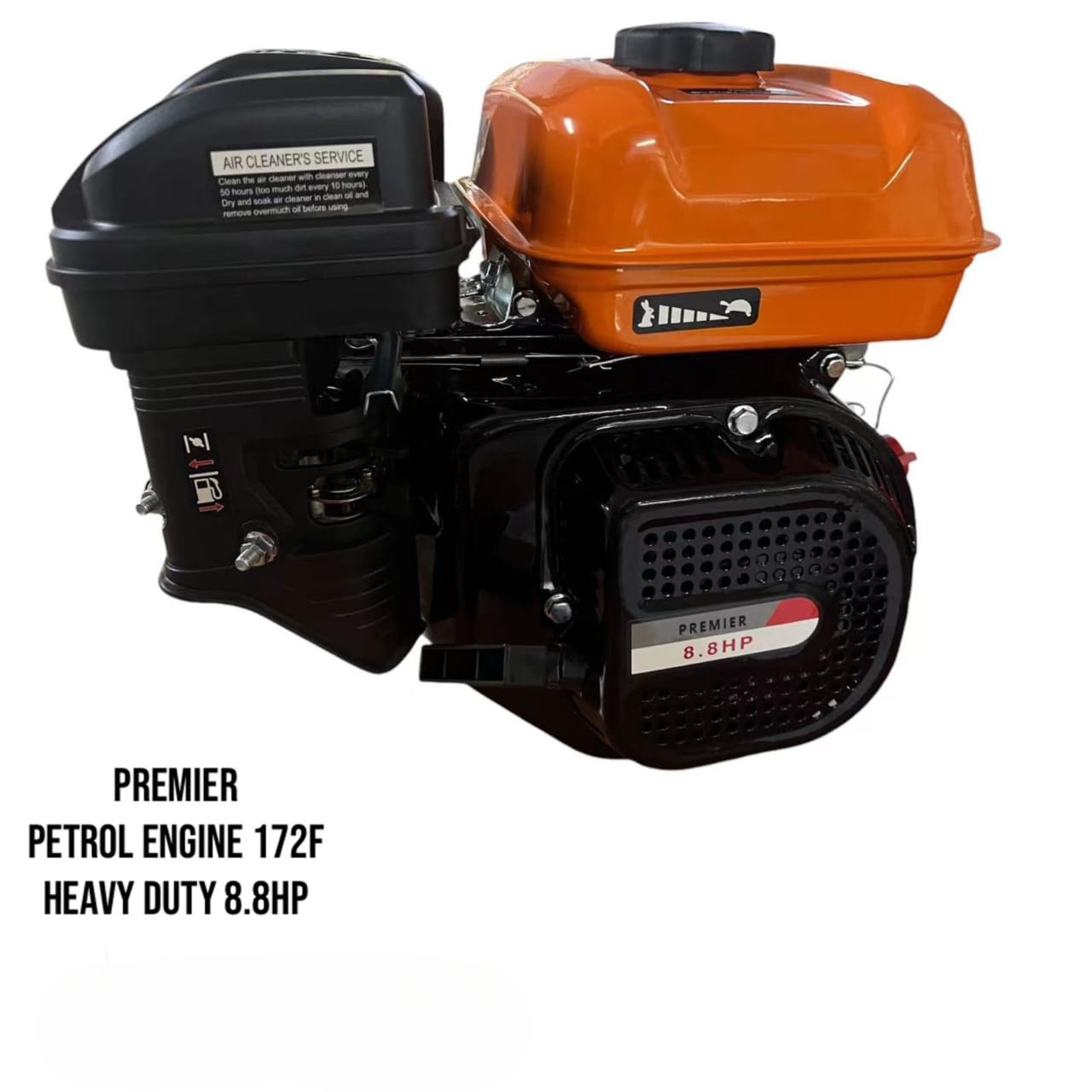 Premier Petrol Engine 172F Heavy Duty 8.8HP – High Performance Air-Cooled 4-Stroke Industrial & Agricultural Engine