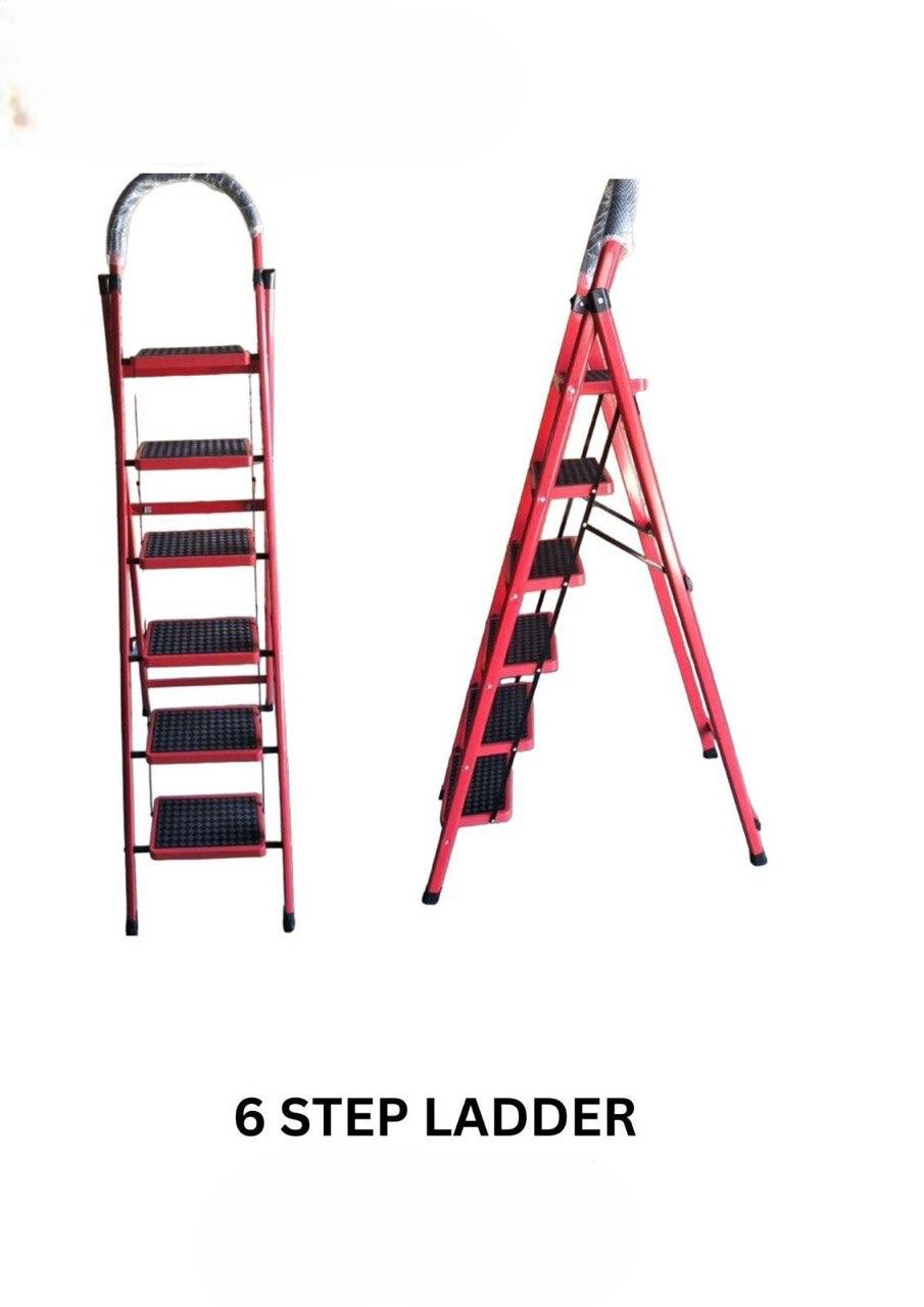 🪜✨ 6-Step Foldable Ladder – Heavy Duty & Space Saving Design