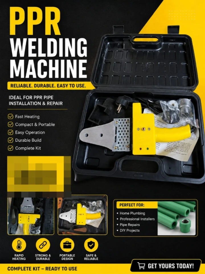 PPR Pipe Welding Machine Kit – Plastic Pipe Fusion Welder Tools Set 🔥🔧