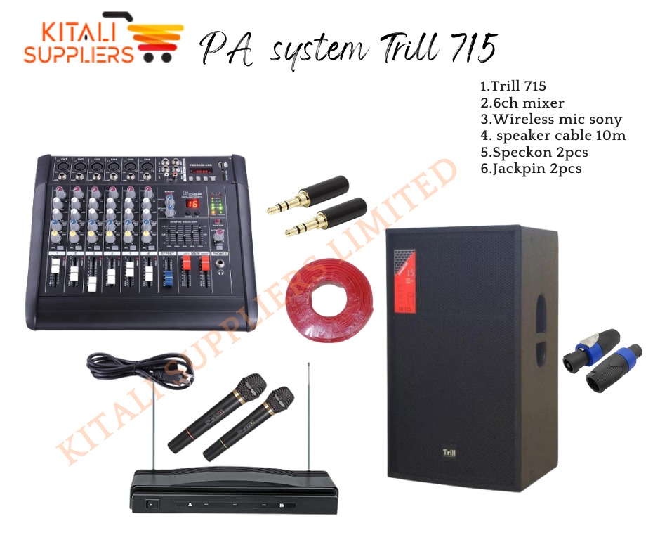 Trill-Trill 715 Public Address System Package – Complete Professional Sound Solution