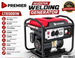 Premier LT6500iW Inverter Welding Generator 5kW Heavy-Duty Petrol Power Generator with 160A Welding Output