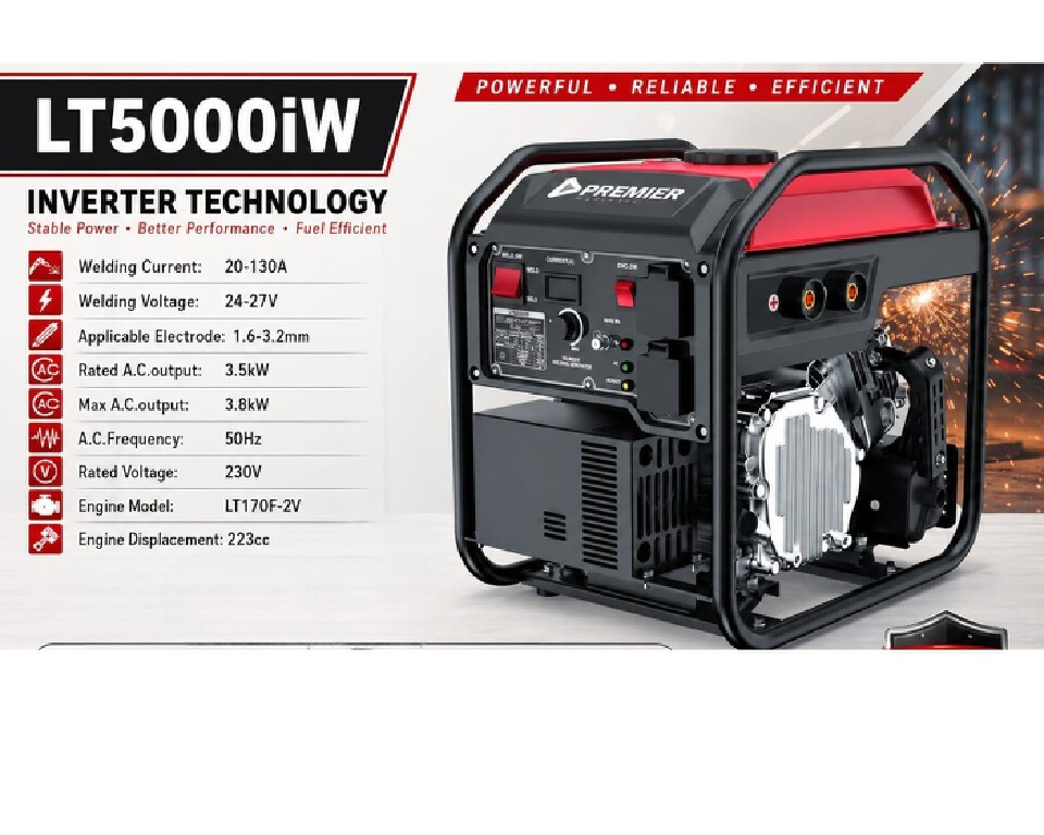 Premier LT5000IW Gasoline Welding Generator – Portable Multi-Function Welder & Power Generator