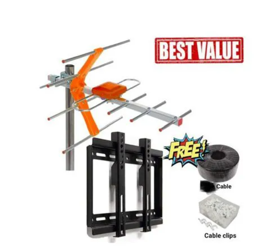 Phelistar Antenna Aerial & 14" - 43" Mount For Digital TV