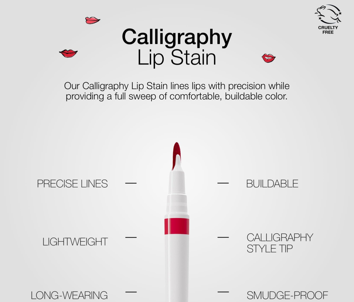 Pencil Lip stain, Lip liner , two ways applicator, Lip stain lip liner