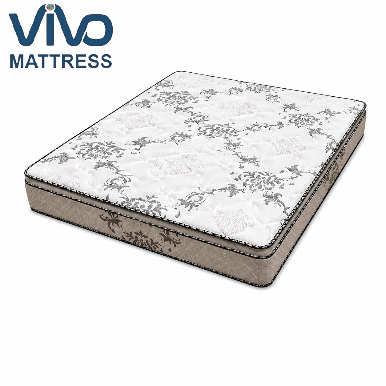 Vivo 10-Inch Orthopedic Mattress Kenya – Quilted High Density Thick Foam Mattress | Firm Spinal Support & Pressure Relief | Premium Bedroom Comfort All Sizes