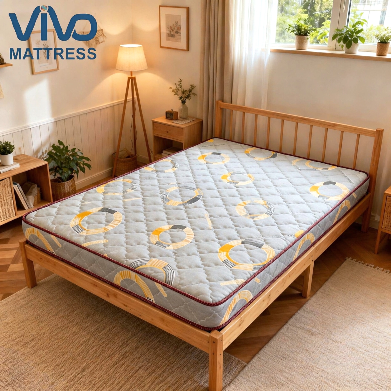 Vivo Best Seller Mattress Kenya – Breathable Quilted High Density Foam Mattress | Orthopedic Support & Cool Sleep | 3×6 4×6 5×6 6×6 All Sizes
