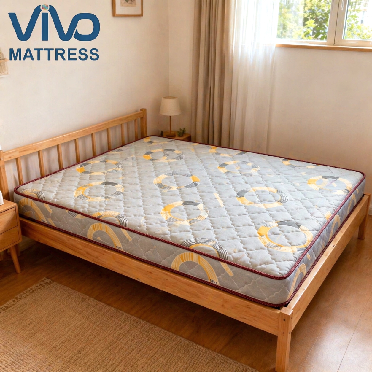 Vivo Best Seller Mattress Kenya – Breathable Quilted High Density Foam Mattress | Orthopedic Support & Cool Sleep | 3×6 4×6 5×6 6×6 All Sizes
