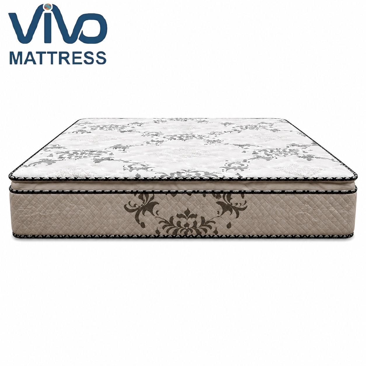 Vivo 10-Inch Orthopedic Mattress Kenya – Quilted High Density Thick Foam Mattress | Firm Spinal Support & Pressure Relief | Premium Bedroom Comfort All Sizes