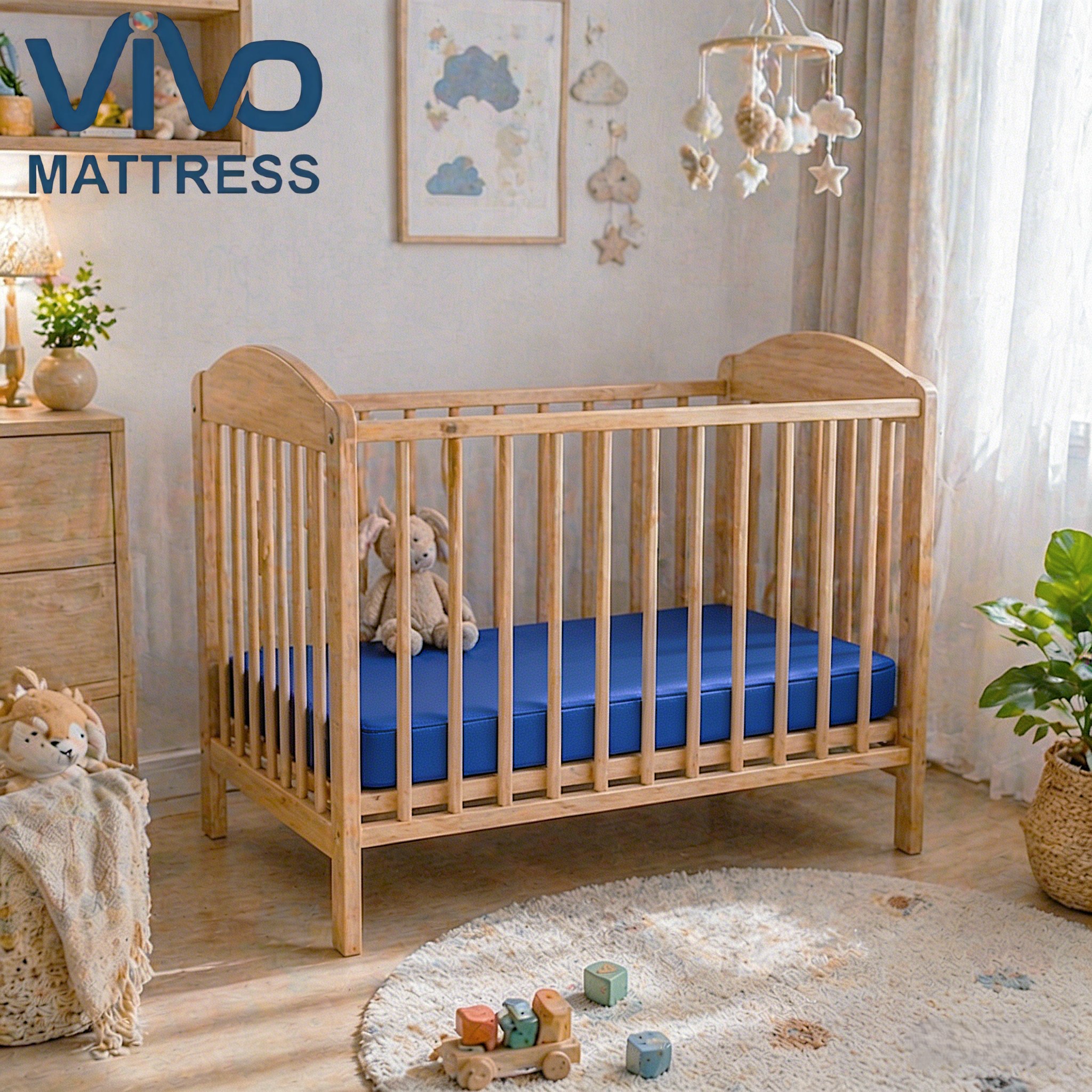 Vivo Baby Mattress Kenya – Quilted High Density Infant Crib Mattress | Safe Soft & Durable Baby Sleep Support | Perfect for Cots & Cribs