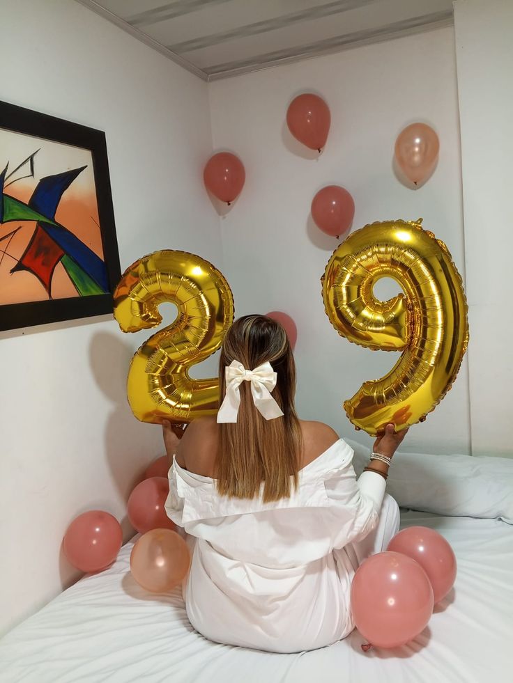 16 Inch Number Foil Balloon for Birthday Party Decoration – Hot Pink & Blue number balloon decor