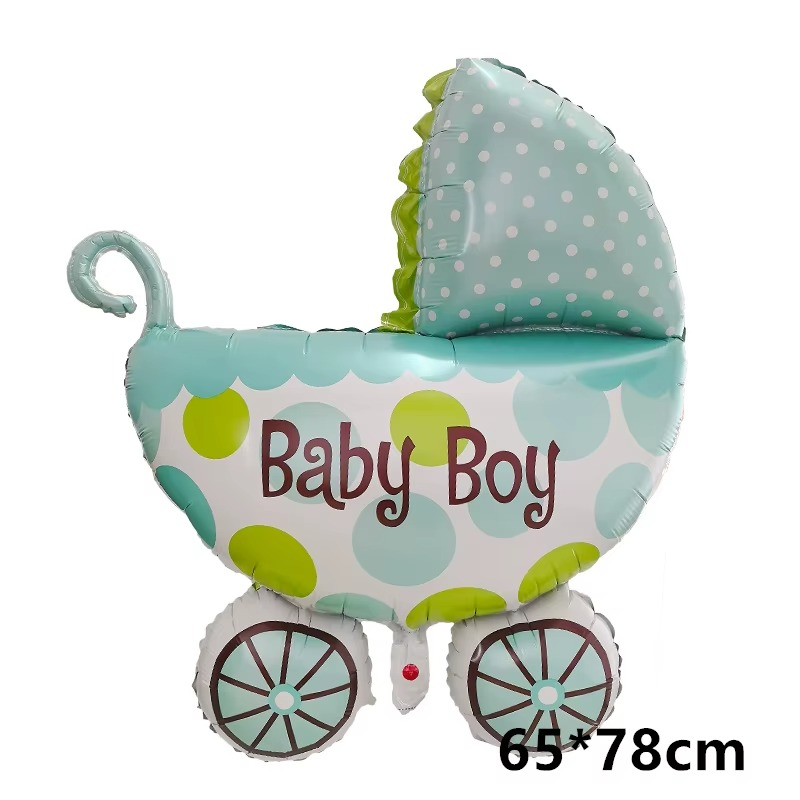 Baby Shower Balloon Decoration Set for Girl and Boys– It’s a Girl /Boy Pink Blue Foil Balloons, Baby Girl /Baby Boy Heart & Bow