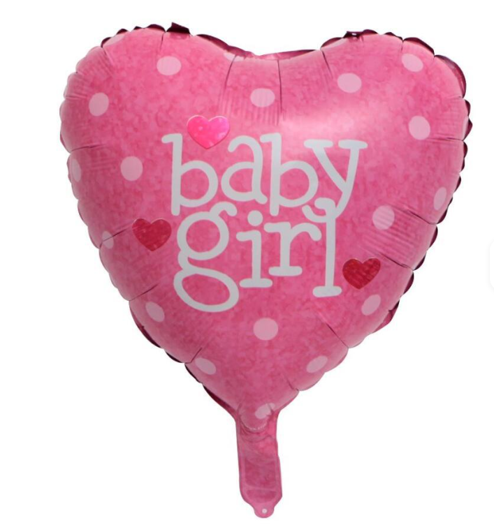 Baby Shower Balloon Decoration Set for Girl and Boys– It’s a Girl /Boy Pink Blue Foil Balloons, Baby Girl /Baby Boy Heart & Bow