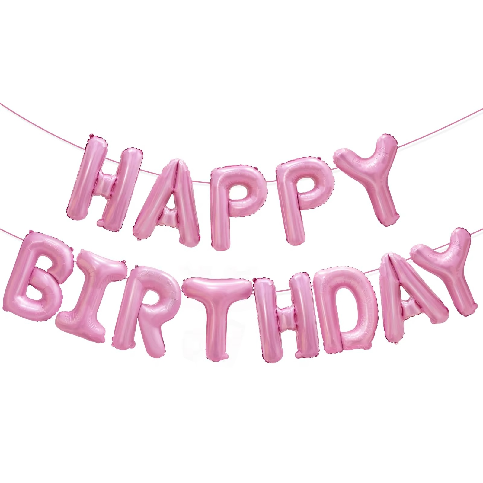 Gold Blue Happy Birthday Balloon 16Inch Foil Letters Birthday Sign Banner for Girls, Boys, Kids, Adults Birthday Decoration