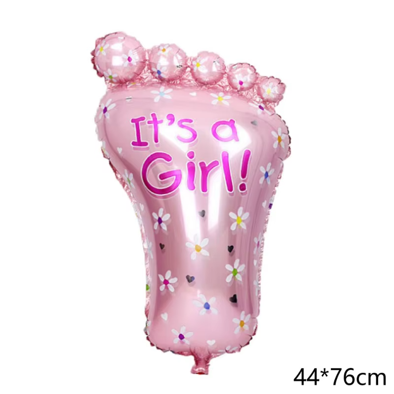 Baby Shower Balloon Decoration Set for Girl and Boys– It’s a Girl /Boy Pink Blue Foil Balloons, Baby Girl /Baby Boy Heart & Bow