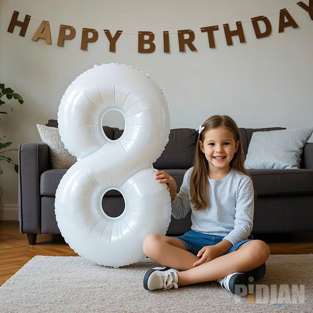 16 Inch Blue Pink Gold Number Foil Balloons Festival Digit Air Balloons Birthday Party Wedding Decor Balloons