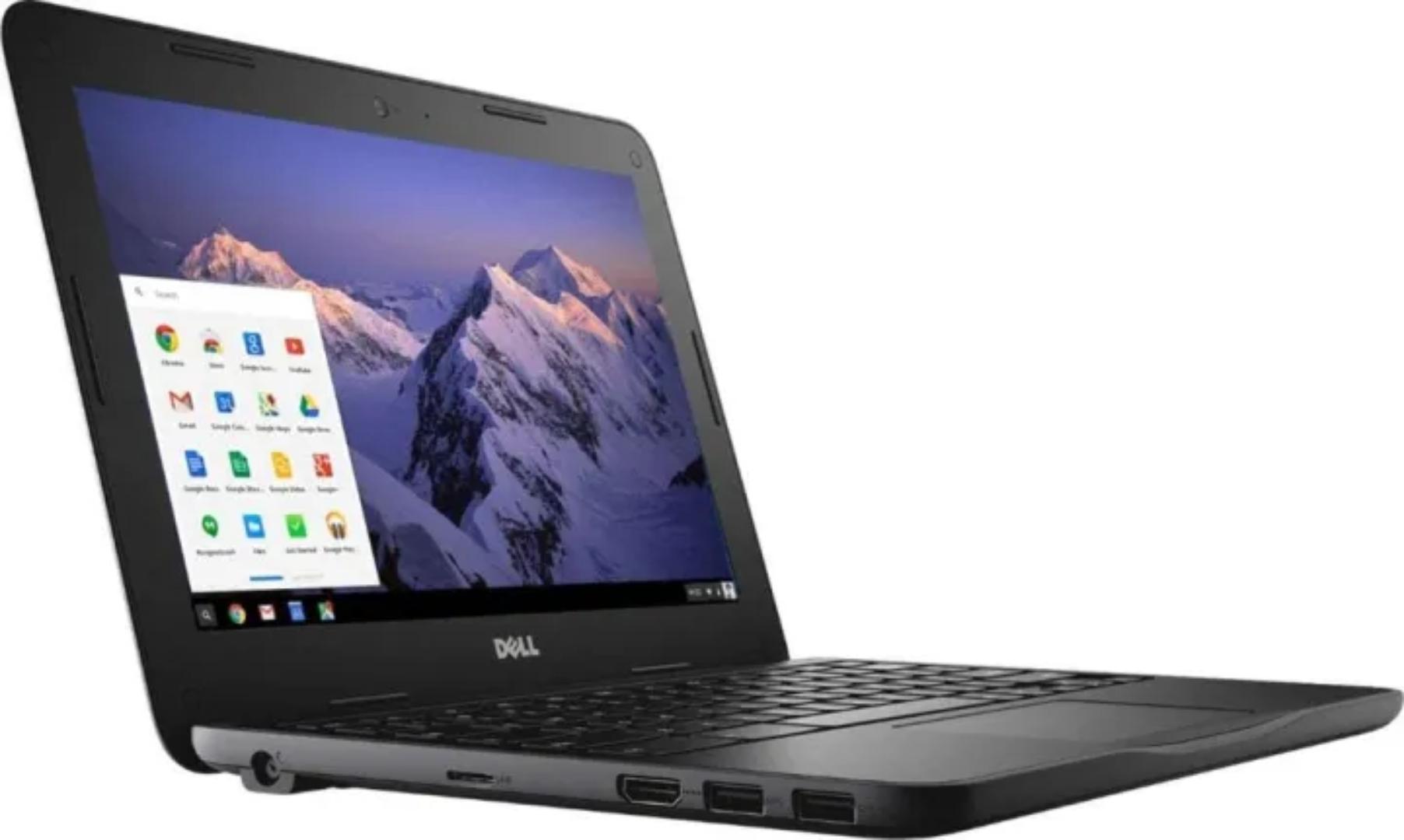 DELL Chromebook 11 3180 Laptop - Intel Celeron® Processor N3060, 4GB DDR3L RAM, 16GB SSD, 11.6" HD LED Display, WebCam,