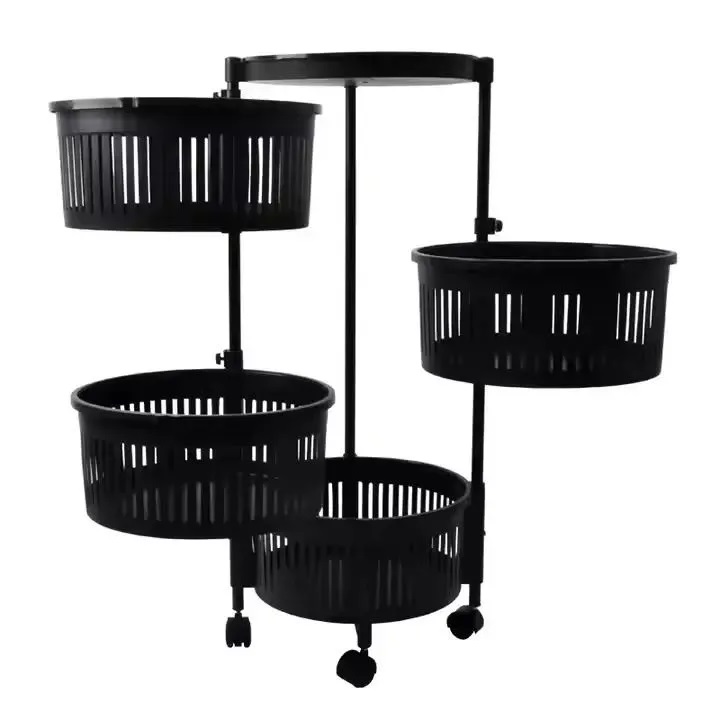 4-Tier Fruit and Vegetable Corner Rack – Durable Kitchen Storage Organizer, Space-Saving Corner Shelf for Fruits, Vegetables, and Kitchen Essentials