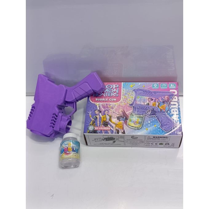 Labubu Bubble Gun Electronic Foaming and Light Automatic Bubble Blaster Toy with LED Lights Kids Outdoor Party Fun Durable Portable Bubble Maker Machine Gift for Boys and Girls
