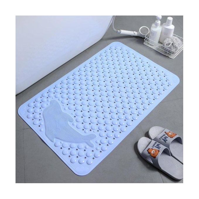 Dolphin Design Anti-Slip Bathroom Mat - Suction Cup, Comfortable Foot Massage