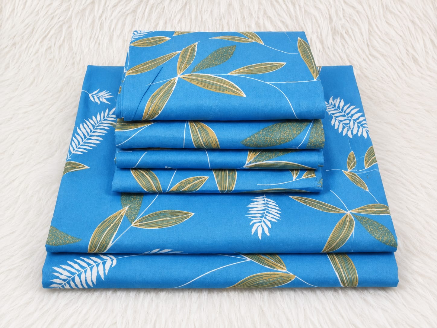 6pc set bedsheets 6×6 (2 Bed sheets, 4 pillow cases)