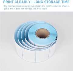 60mm x 40mm Direct Thermal Labels, Self-Adhesive Address Shipping Thermal Stickers,Barcode Thermal Papers,  Note Mark for Office Kitchen Printer-1 Roll, 800 Labels(Size:800pcs)