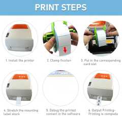 60mm x 40mm Direct Thermal Labels, Self-Adhesive Address Shipping Thermal Stickers,Barcode Thermal Papers,  Note Mark for Office Kitchen Printer-1 Roll, 800 Labels(Size:800pcs)