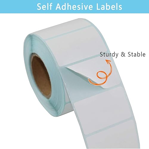 60mm x 40mm Direct Thermal Labels, Self-Adhesive Address Shipping Thermal Stickers,Barcode Thermal Papers,  Note Mark for Office Kitchen Printer-1 Roll, 800 Labels(Size:800pcs)