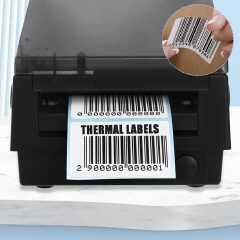 60mm x 40mm Direct Thermal Labels, Self-Adhesive Address Shipping Thermal Stickers,Barcode Thermal Papers,  Note Mark for Office Kitchen Printer-1 Roll, 800 Labels(Size:800pcs)