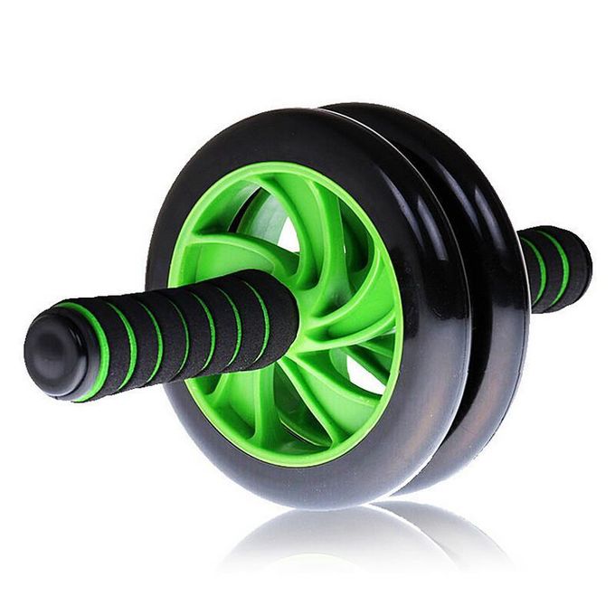 Double Wheels Abs Wheel Roller Braked Exercise Wheel Super -AB Roller For Core And Full Body Strength Gym Equipment Upper Body Toning