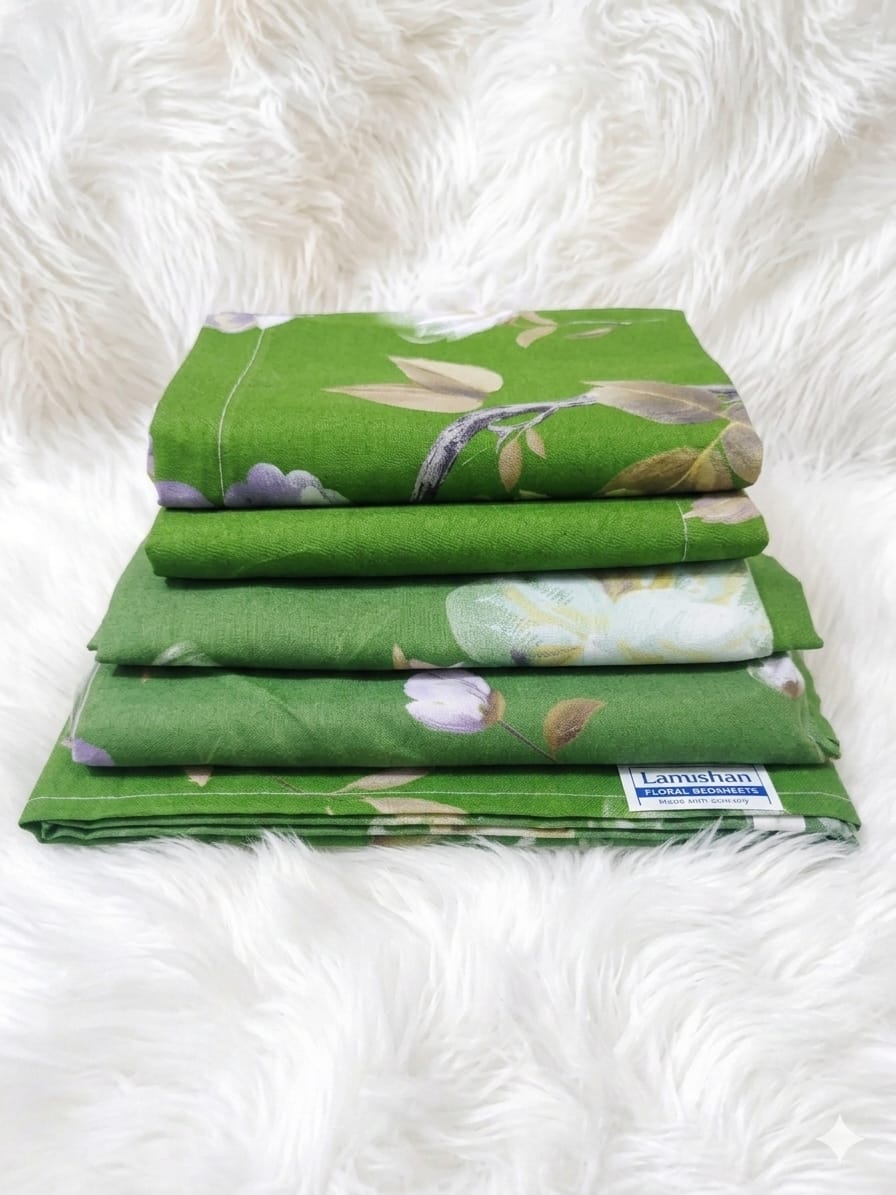 5 by 6 Super Unique Bedsheets set Of 4Pcs (2 Bedsheets & 2 Pillowcases)