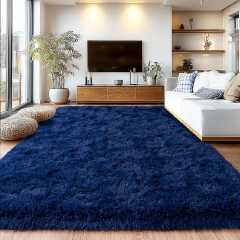 Super Soft Fluffy Carpet Area Rugs for Living Room, Bedroom Shaggy Large Rugs Modern Floor Carpet, with Anti-slip Sticker 1.5 cm thick, 160x200cm Size