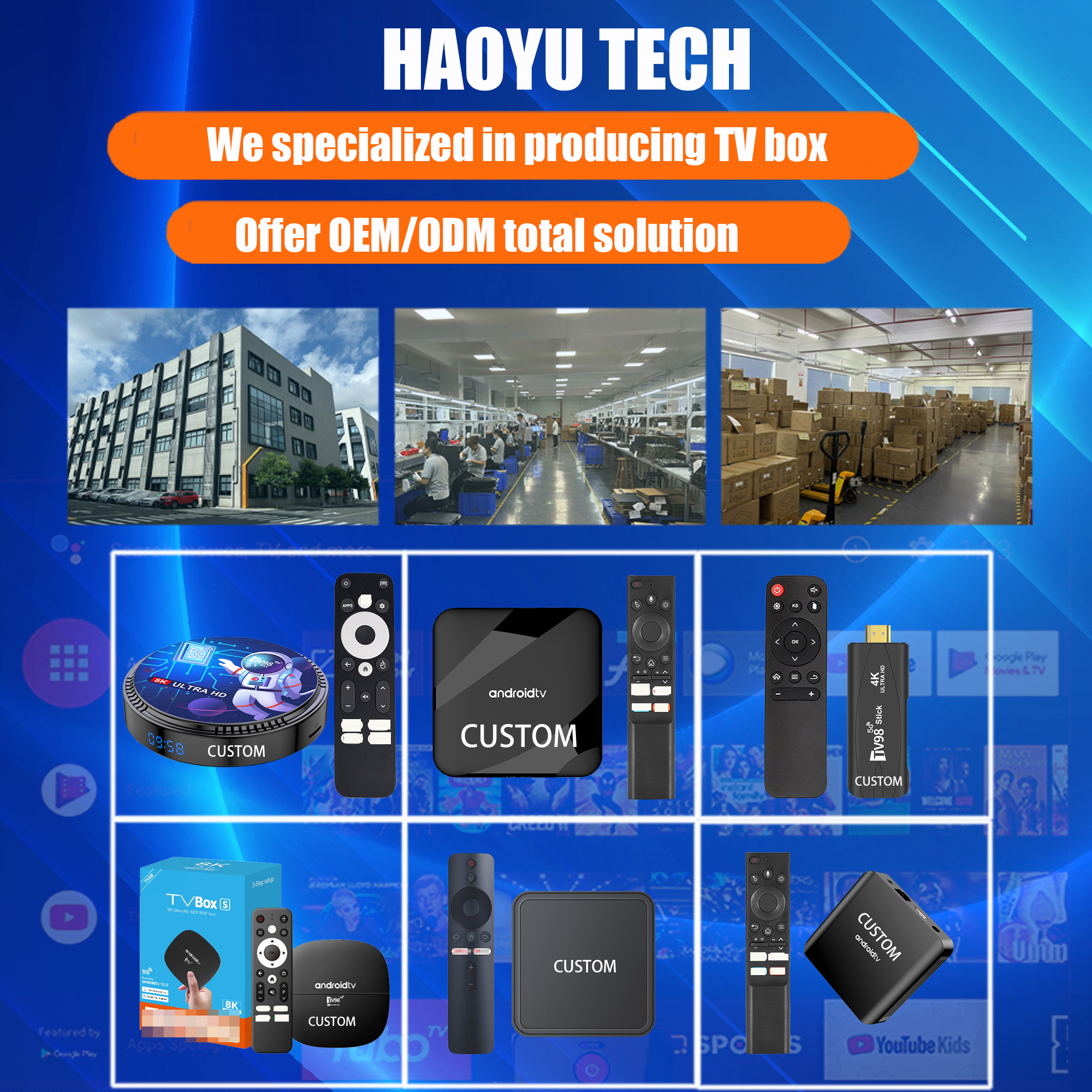 TV98 ATV TV Stick Android 14.0 Set Top Box Home Theater Smart Allwinner H313 Bluetooth 2.4G/5G Dual WIFI 8K TV Box Quad Core