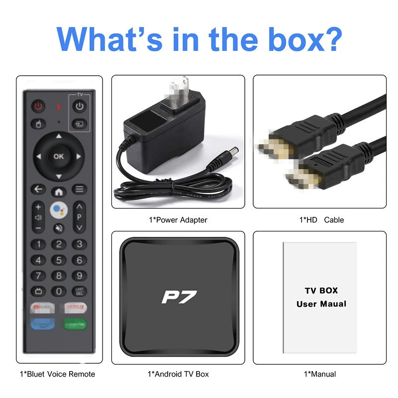 P7 H618 TV Box Android 12 Set Top Box Home Theater 2GB / 16GB 4GB / 32GB Bluetooth 2.4G/5G Dual WIFI 4K