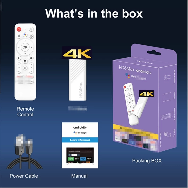 H96max H313 Android 14 TV Stick 2GB 8GB 16GB 4K Wifi TV Dongle TV Box