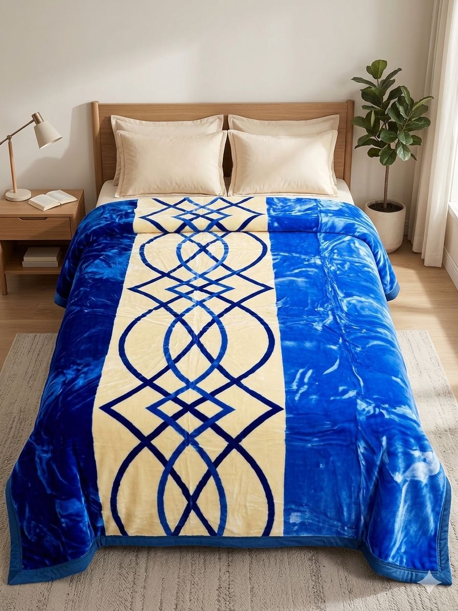 🍁🍁💫Super Soft Double Layer Blanket delivers twice the warmth and double the comfort 6*6🪖ultimate companion for cozy nights and stylish bedrooms. Crafted from high-quality woolen material, this bla