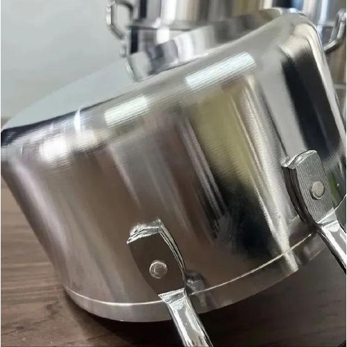 STRONG‼️ELEGANT‼️HEAVY DUTY✔️✔️14 Pcs Aluminium cookware set Cooking Pots Set 14 pcs Cookware Set Sufurias silver 14pcs (7lids+7pots)🍁extra strong, rust-resistant stainless steel, these pots are dura