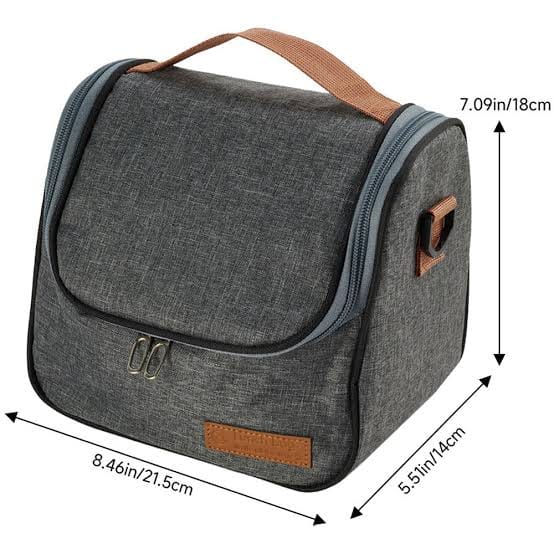 Round zip single space Insulated food bag to Keep your meals and snacks conveniently packed