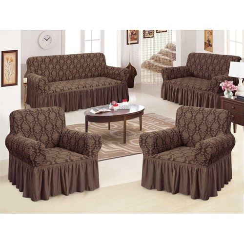 CLEARANCE OFFER Quality Classy Universal Stretchable TURKEY Jacquard SEAT COVERS, SOFA LOOSE COVERS- 7 Seater-3:2:1:1
