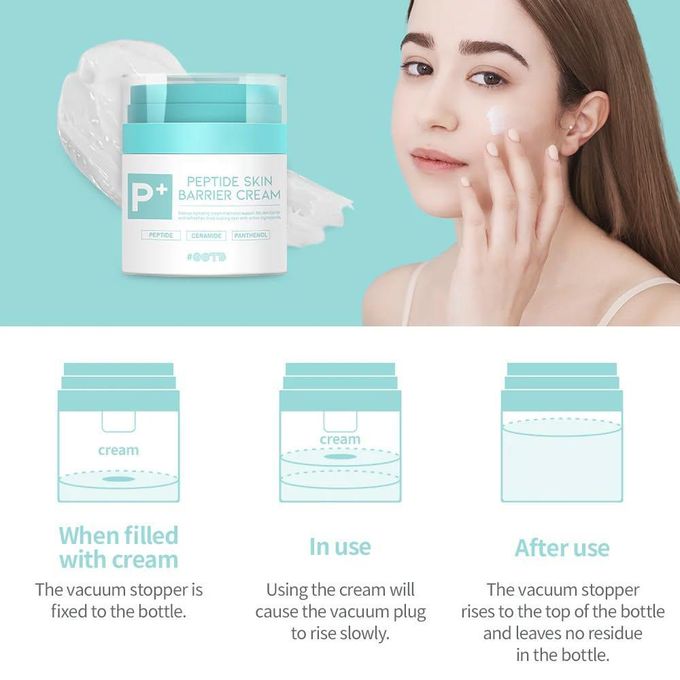 OOTD Peptide Skin Barrier Cream. Deeply moisturizes, soothes the skin, minimizes pores, increase collagen production, strengthen & maintain skin barrier, smoothes fine lines, glows, make skin radiant,