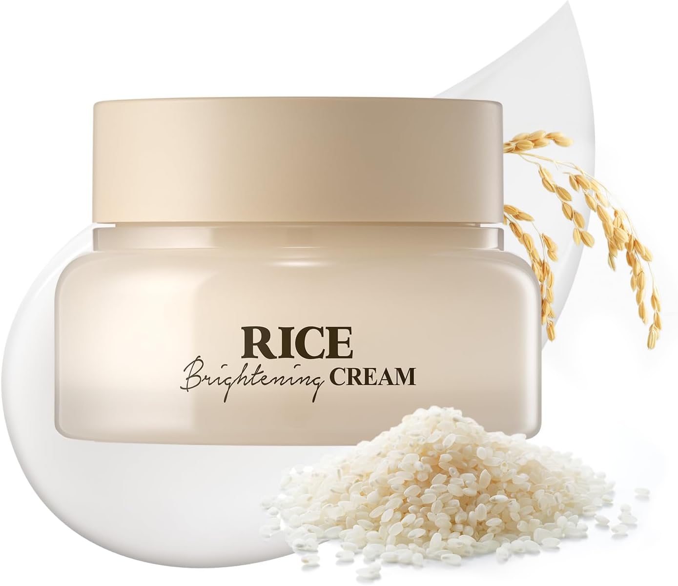 SKINFOOD Rice Brightening Cream. Moisturizes, Glows, Refines pores, Brightens, Make skin smooth, radiant, elastic, clear, Remove dead skin cells, evens the skin tone, Softens & Nourishes