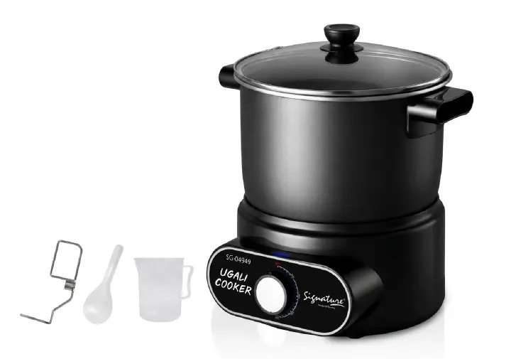 Signature Ugali cooker SG-04949 multifunctional Ugali maker with 6.5L capacity and 60Min timer with Audible bell 1000W