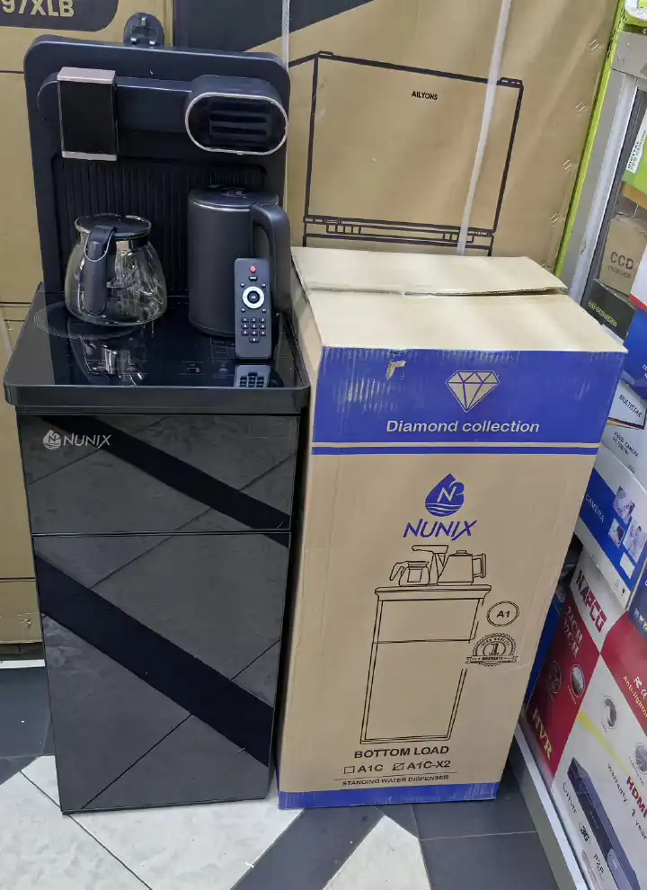 Nunix A2C-X2 Hot and Cold bottom load water dispenser with HiFi system, Bluetooth, FM and USB port coffee maker and music Nunix water dispenser