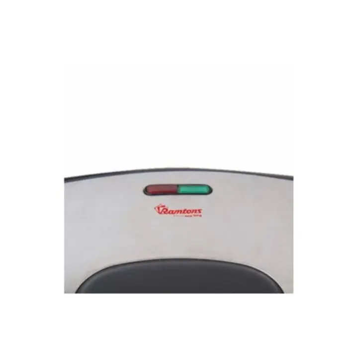Ramtons RM/478 2 Slice Metal Top Sandwich Toaster - Black & Metal (1YR WRTY) 250W