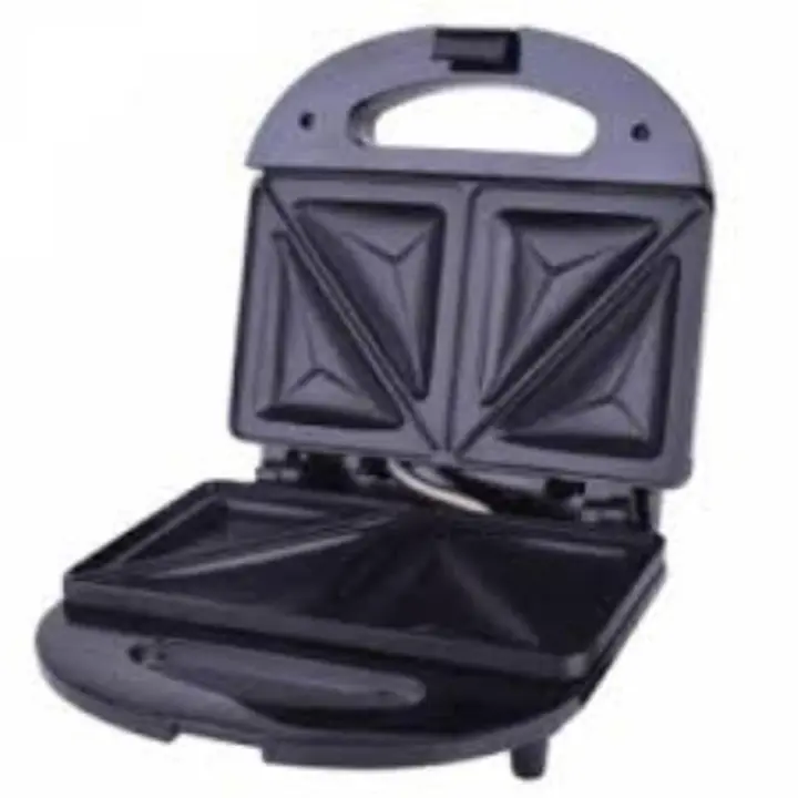 Ramtons RM/478 2 Slice Metal Top Sandwich Toaster - Black & Metal (1YR WRTY) 250W