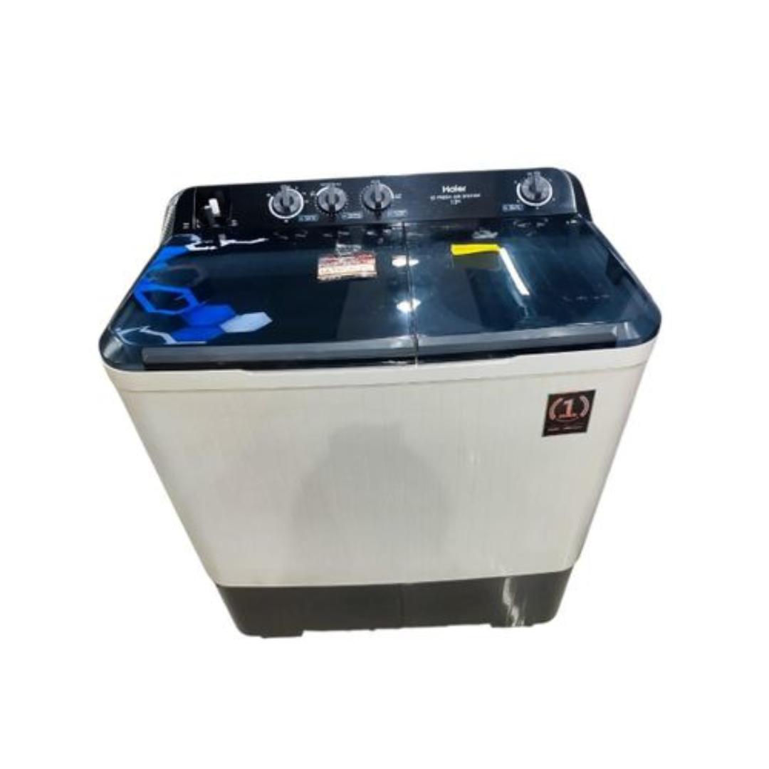 Haier 13kgs top load twins tub semi automatic washing machine with transparent lid Haier 13kg Semi Auto Washing Machine Twin Tub HTW130-M1217