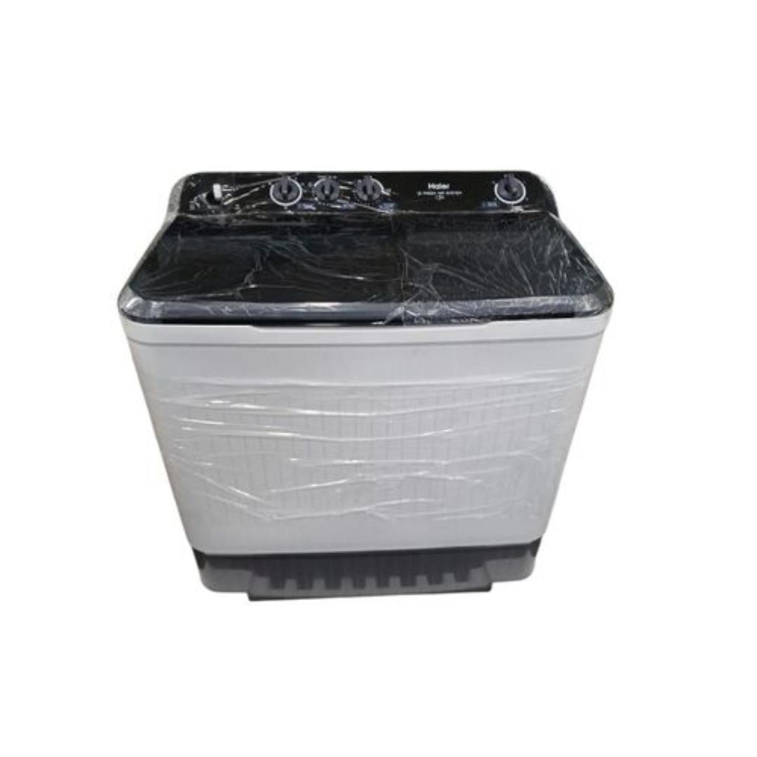 Haier 13kgs top load twins tub semi automatic washing machine with transparent lid Haier 13kg Semi Auto Washing Machine Twin Tub HTW130-M1217