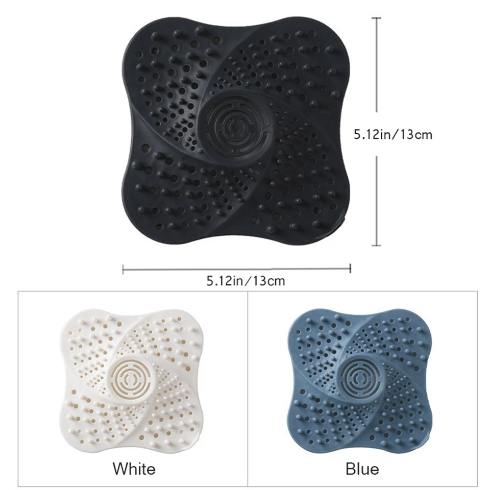 Floor Drain Bathroom Hair Catcher – Anti-Clog Shower Drain Cover & Sink Strainer Filter for Bathroom & Kitchen